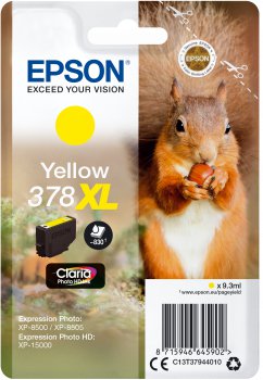 Image of Epson Singlepack Yellow 378XL Claria