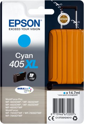 Epson 405 XL Cyan/Blátt blek