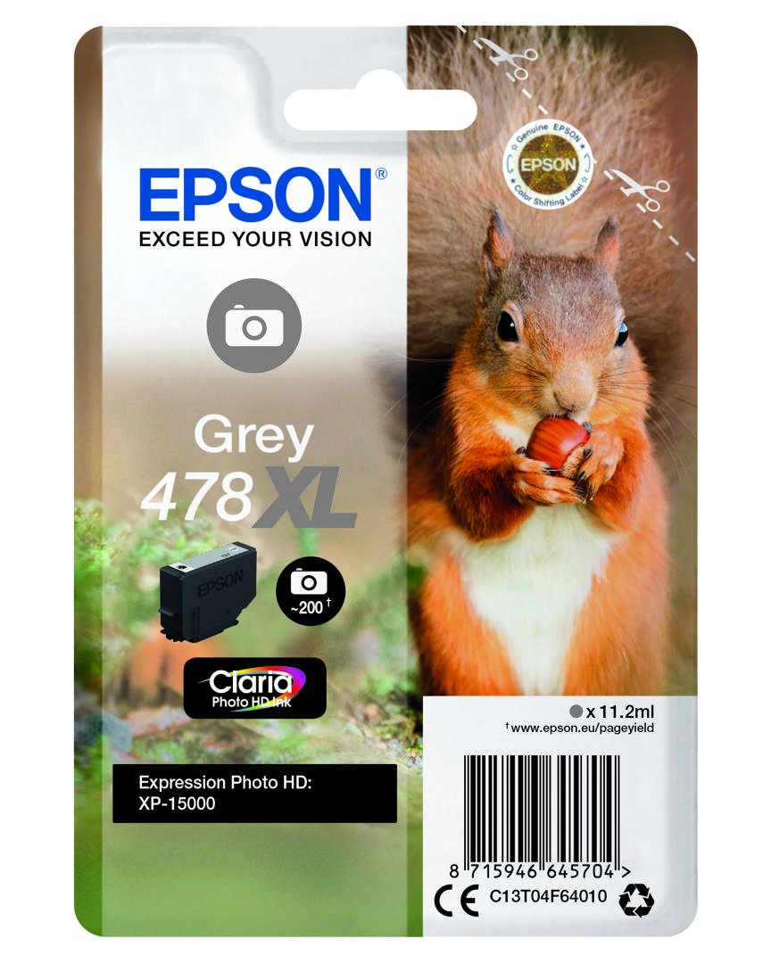Epson Singlepack Grey 478XL Claria P