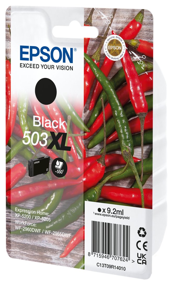 Epson 503XL Svart blek