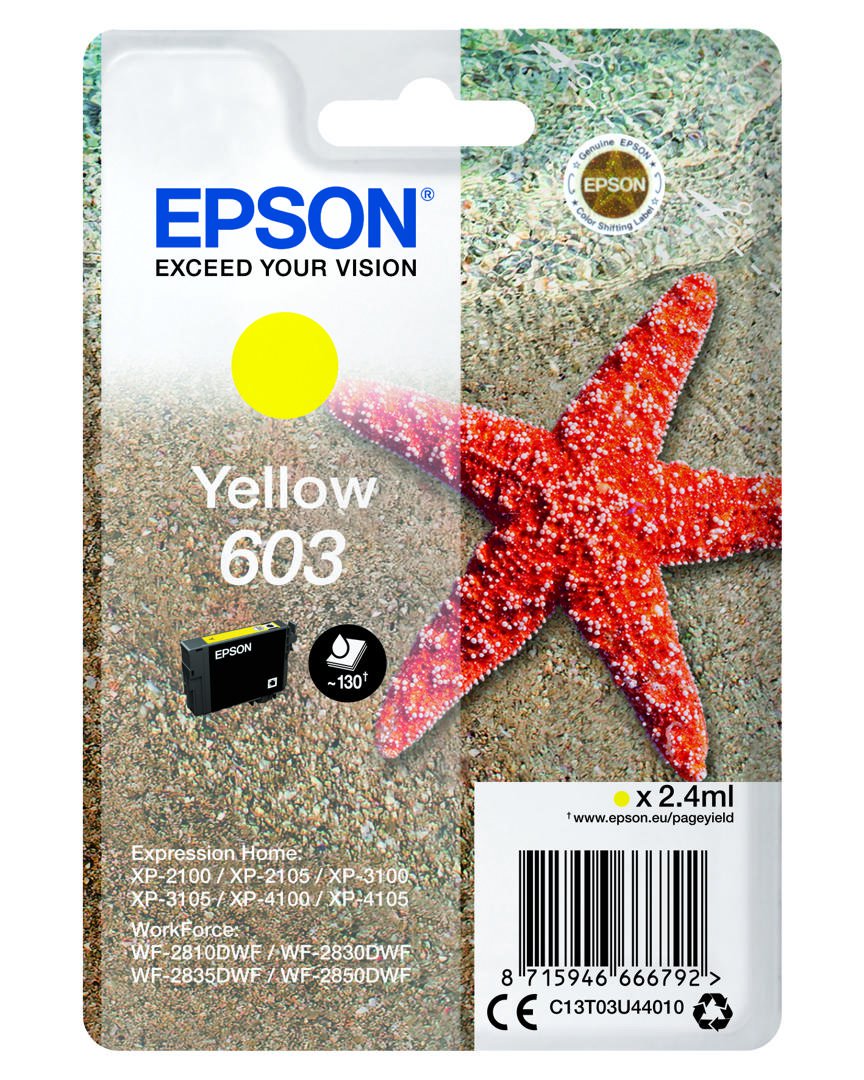 Image of Epson 603 Yellow blek