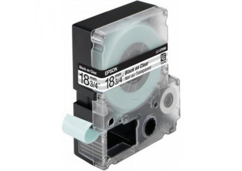 Epson LW LC-5TBN9 18mm Std.Clear Blk/Clear 9m