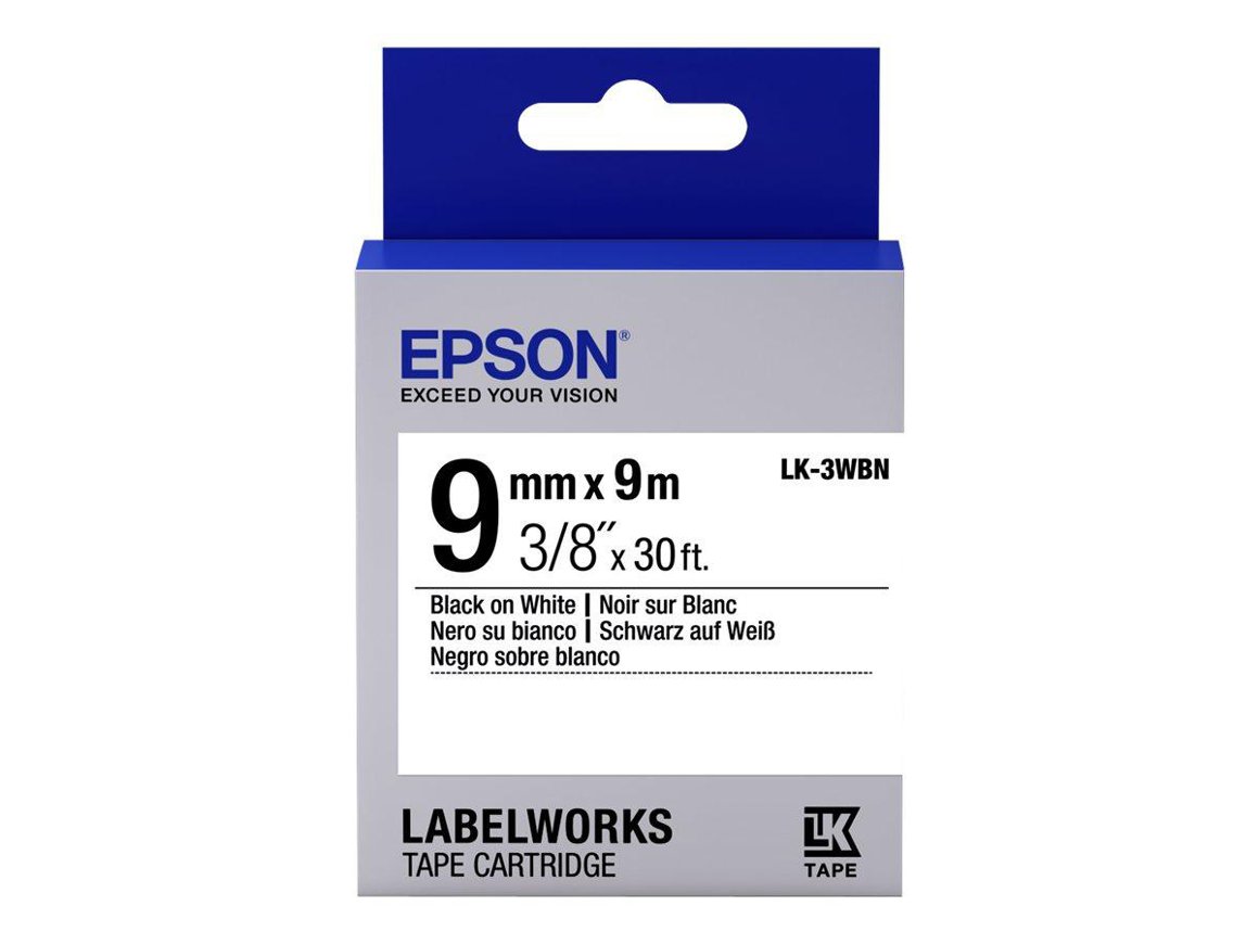 Epson LW LK-3WBN 9mm St. AdhBlk/White 9m