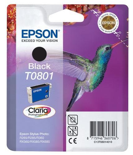Image of Epson T0801 Black/Svart Blek 7,4ml