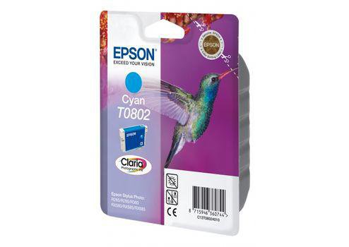 Image of Epson T0802 Cyan/Blátt Blek 7.4ml