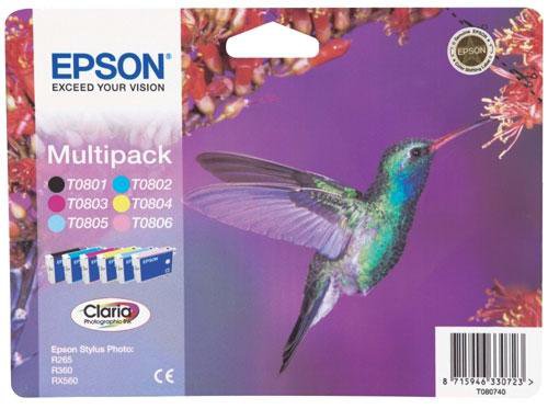 Image of Epson T0807 MultiPack B/C/M/LC/LM/Y
