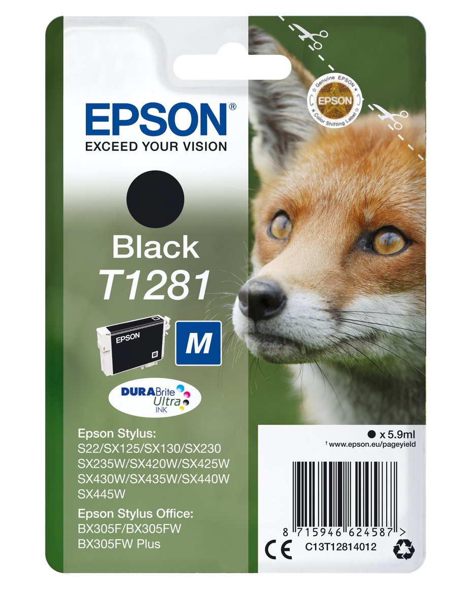 Epson Blek T128x - refur
