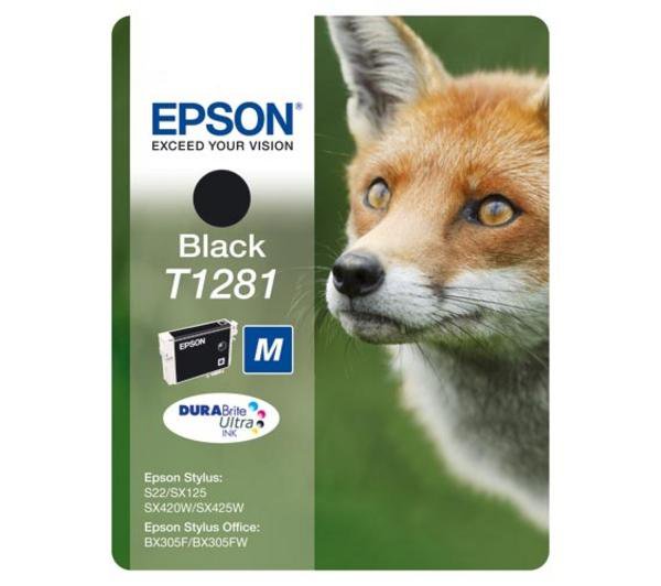 Image of Epson T1281 Black/Svar Blek 5.9ml 185bls