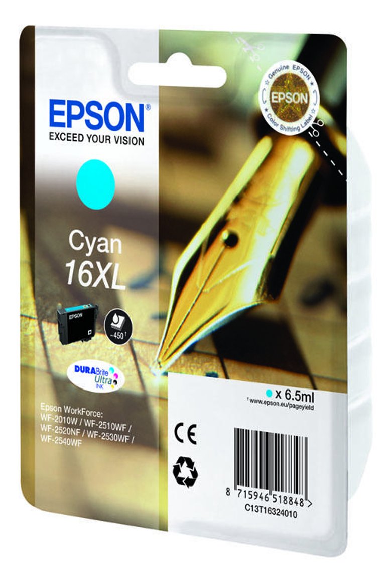 Epson T16 Blek 6,5ml 450bls