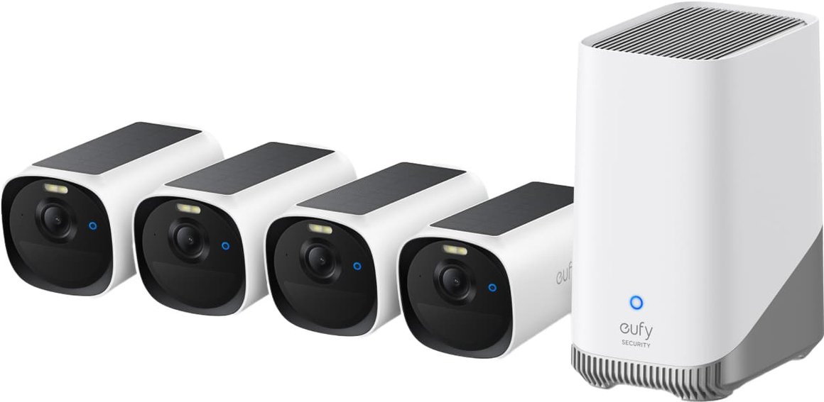 Image of Eufy E40 4 myndavélar og HomeBase 3 í pakka