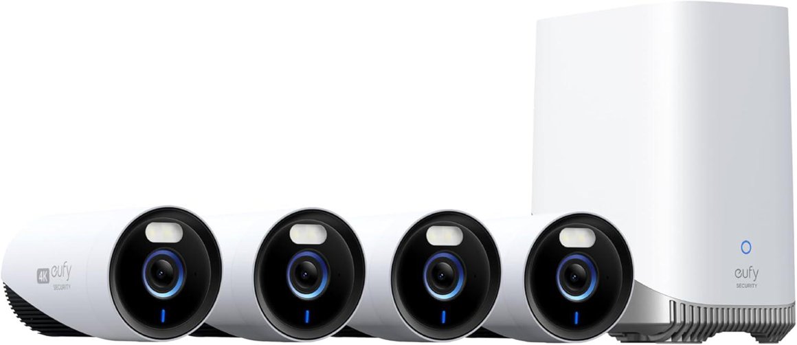 Image of Eufy E330 4 myndavélar og HomeBase 3 í pakka