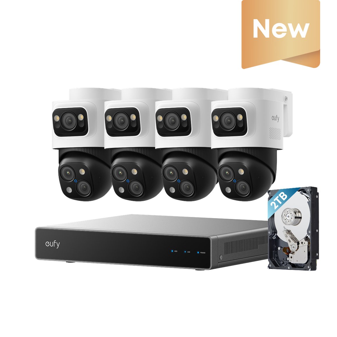Image of Eufy eufyCam S4 Max NVR pakki 4 POE PTZ