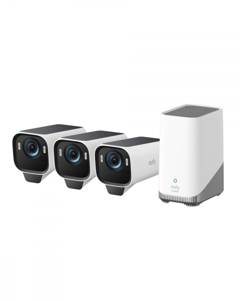 Image of Eufy eufyCam S3 Pro Heimarstöðvarpakki 4K 3x1