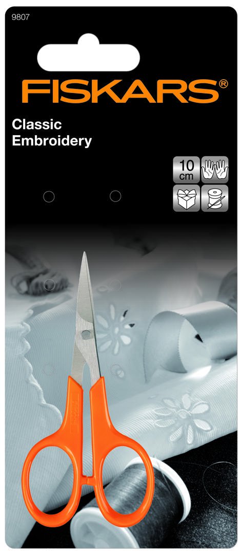 Fiskars CLASSIC skæri útsaumur bein 10cm
