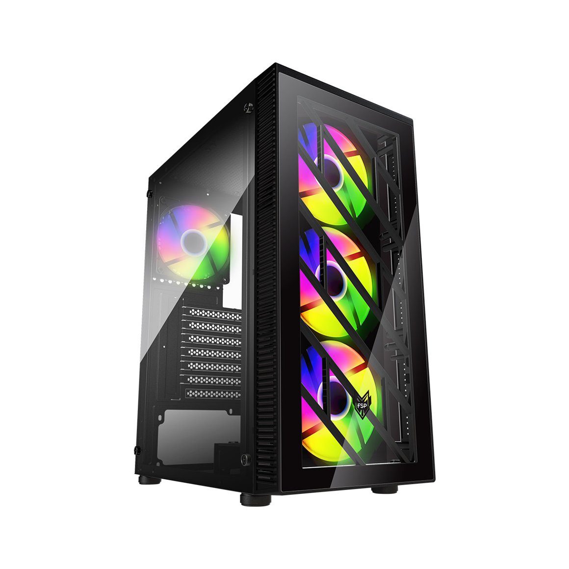 Image of FSP CMT192 ATX RGB turnkassi, svartur