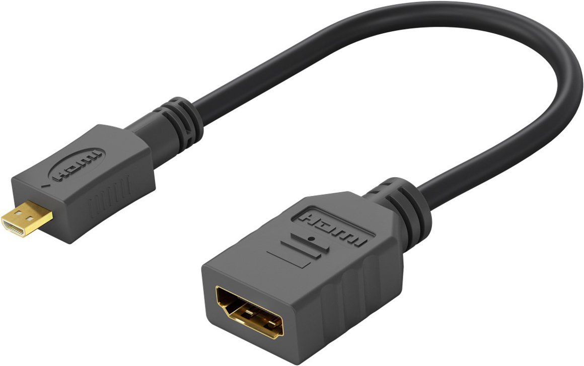 Image of Goobay Micro HDMI í HDMI millistykki