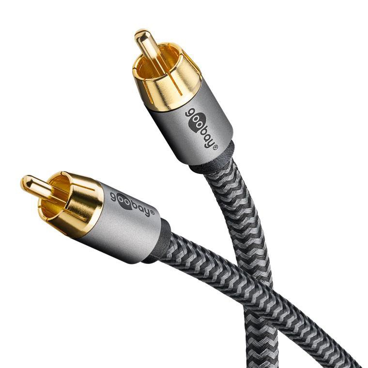 Goobay Digital Coax Kapall 5 metrar RCA karl í karl