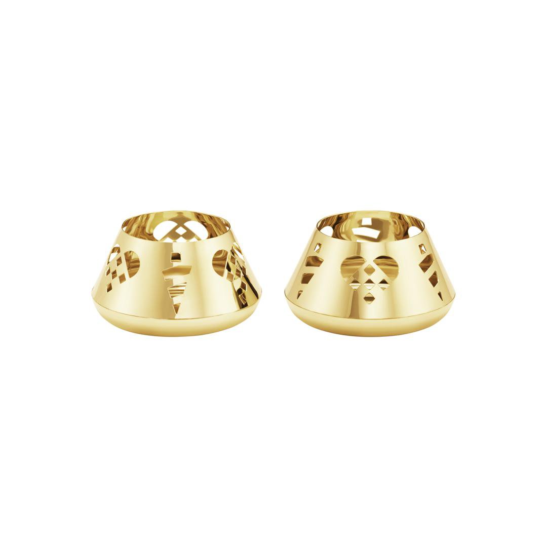 Image of Georg Jensen Jólakertastjakar teljós 2025 gull 2stk