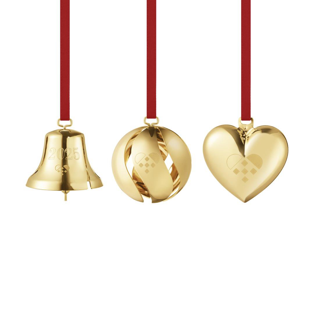 Image of Georg Jensen Jólasett 3stk 2025 gull