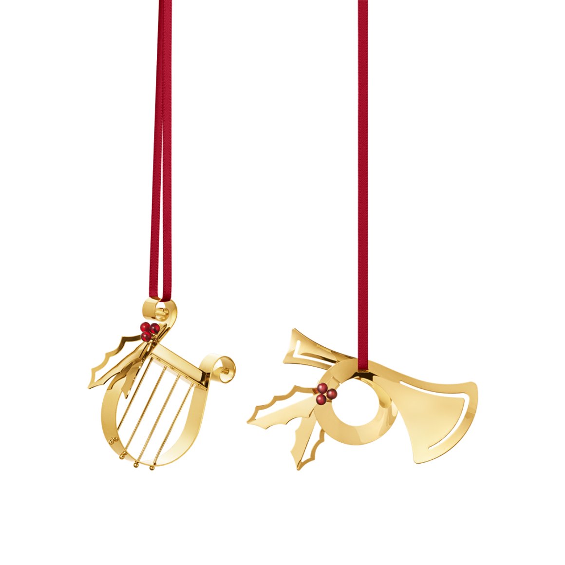 Image of Georg Jensen Jólasett horn og harpa 2026 gull