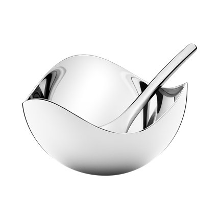 Georg Jensen Bloom saltskál og skeið