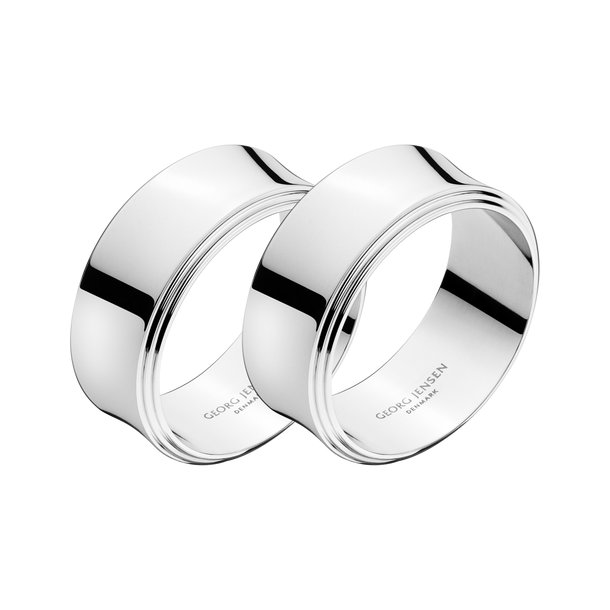 Image of Georg Jensen Pyramid servéttuhringir 2 stk.