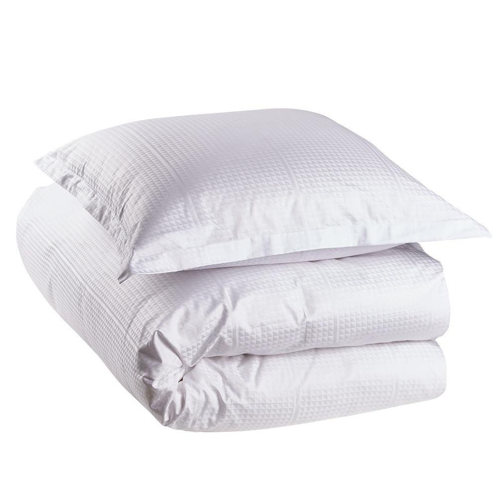 Image of Georg Jensen Damask Sængurföt FACET Hvít 140x220cm
