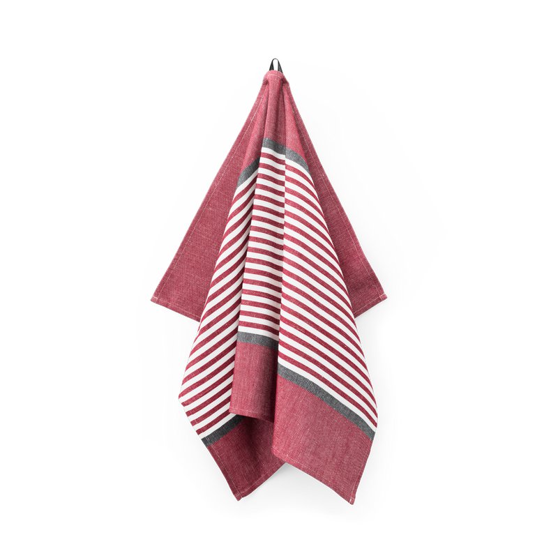 Image of Georg Jensen Damask Viskastykki ABILD Carmine Red