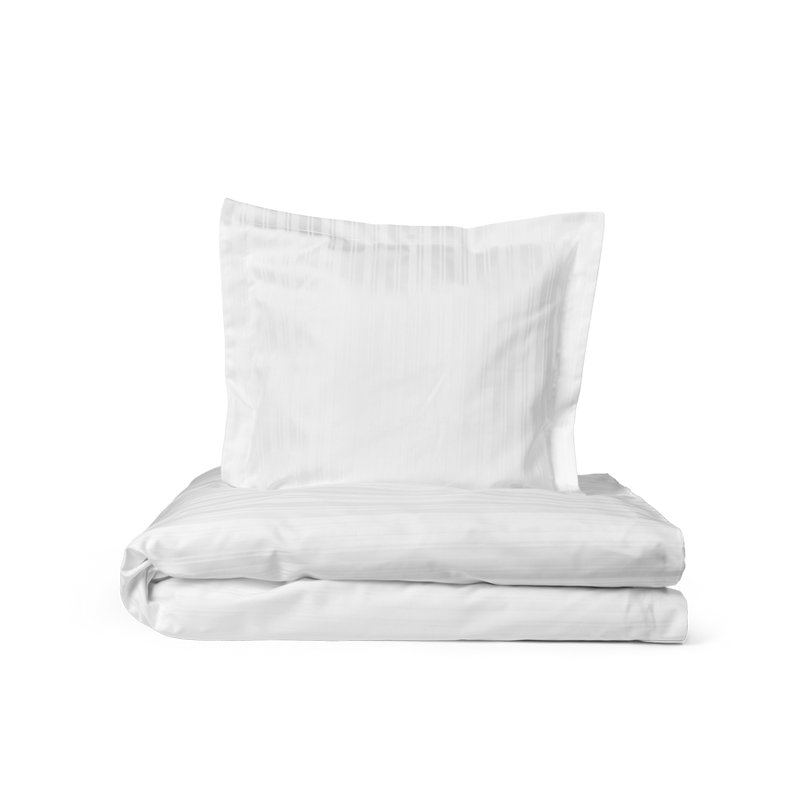 Image of Georg Jensen Damask Barnarúmföt Original Stripe 100x140/40x45 White