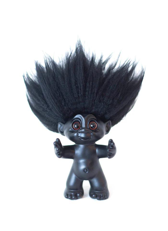 Good Luck Trolls Lukkutröll 9cm Matte black