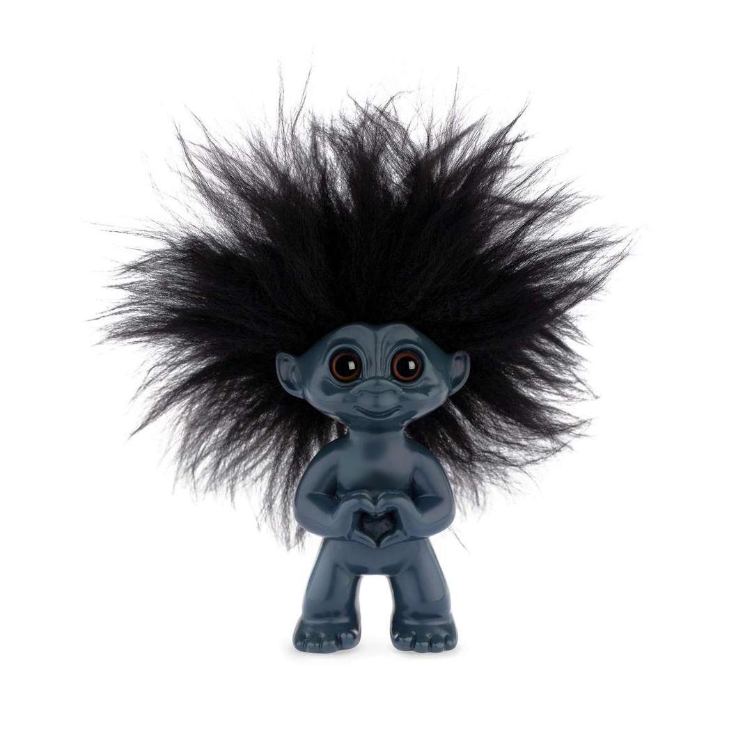 Good Luck Trolls Lukkutröll 9cm dökkblátt m.hjarta