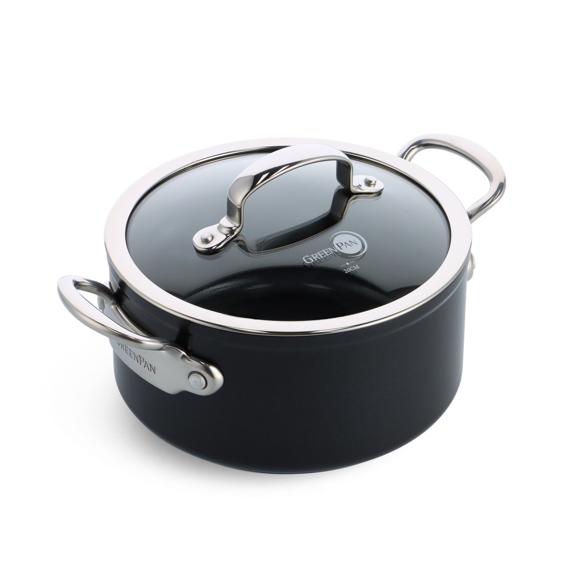 Image of GreenPan Barcelona Pro Pottur 20cm/3,1L með glerloki