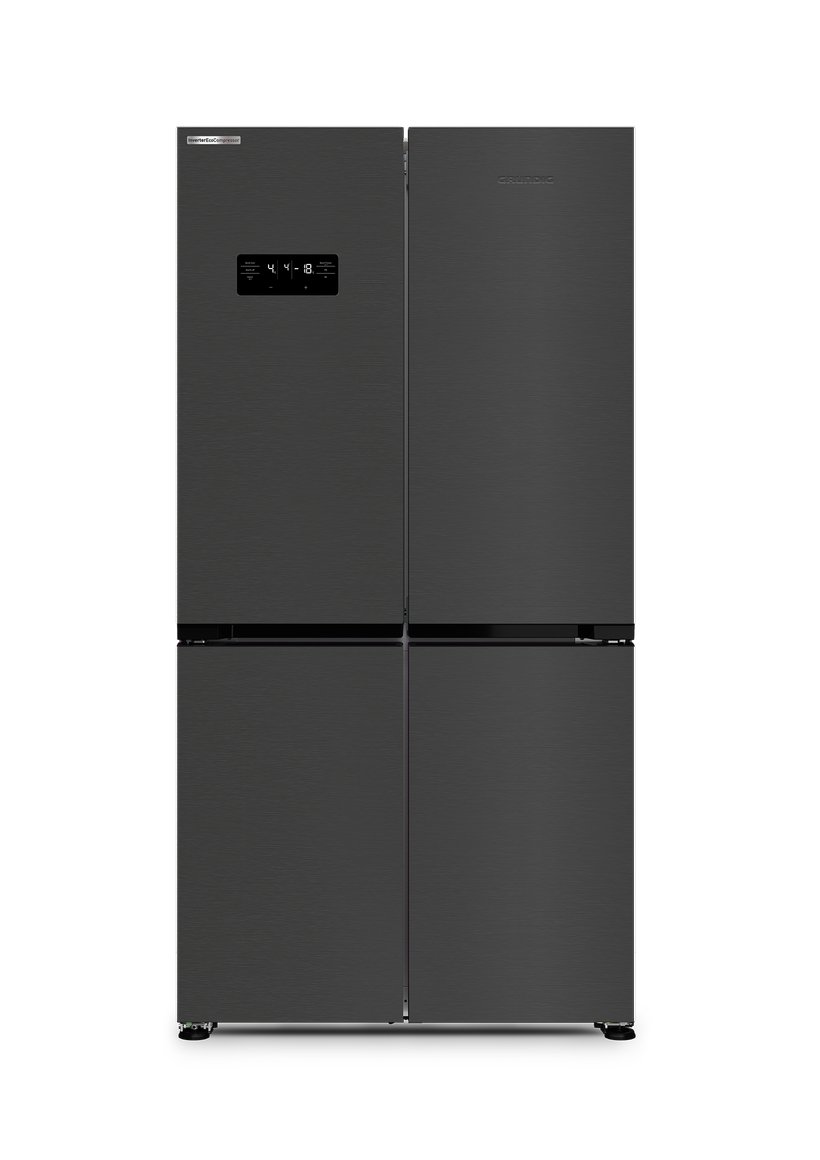 Image of Grundig Tvöfaldur kæliskápur 182cm svartur