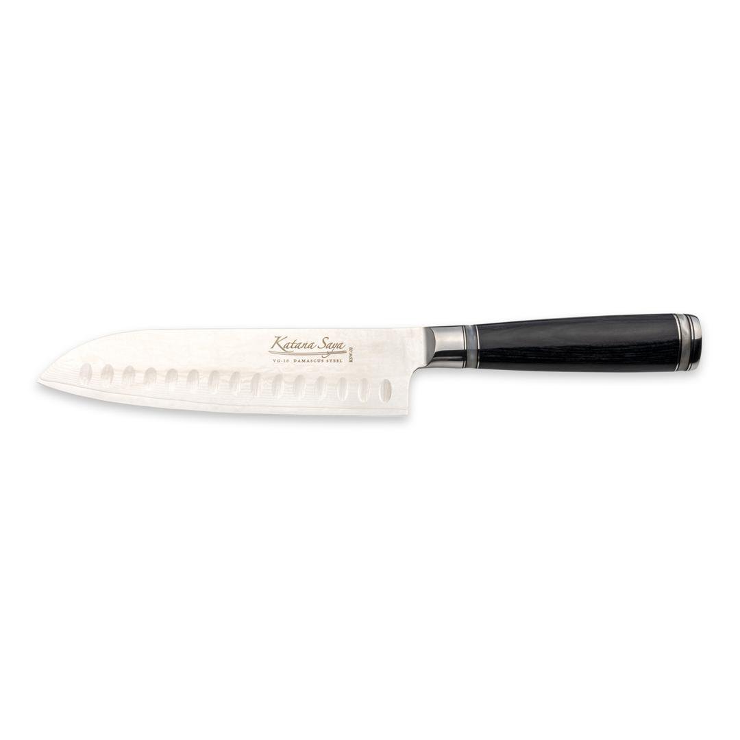 Image of Grunwerg Santoku hnífur 18cm Black wood
