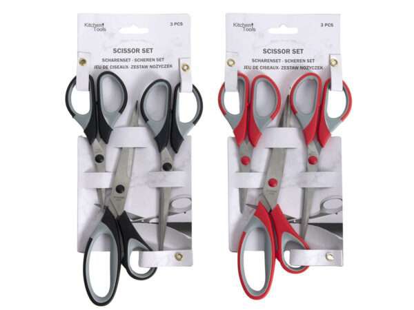 Image of Hit Skæri 3stk sett 2 mismunandi litir