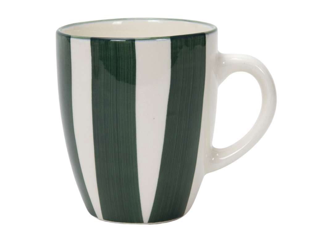 Image of Hit Krús með haldi 350ml röndótt green
