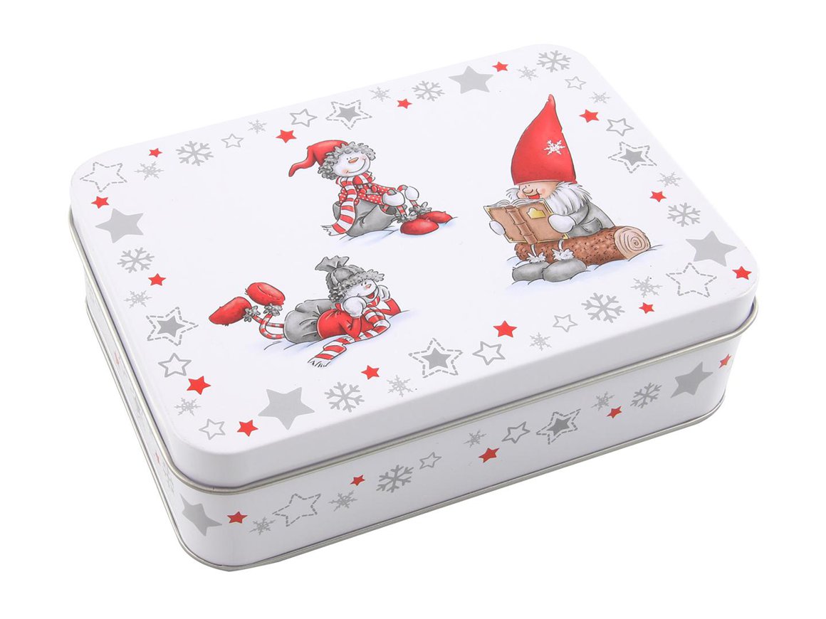 Image of Hit Box 4x10x4,2cm með jólamyndum tin