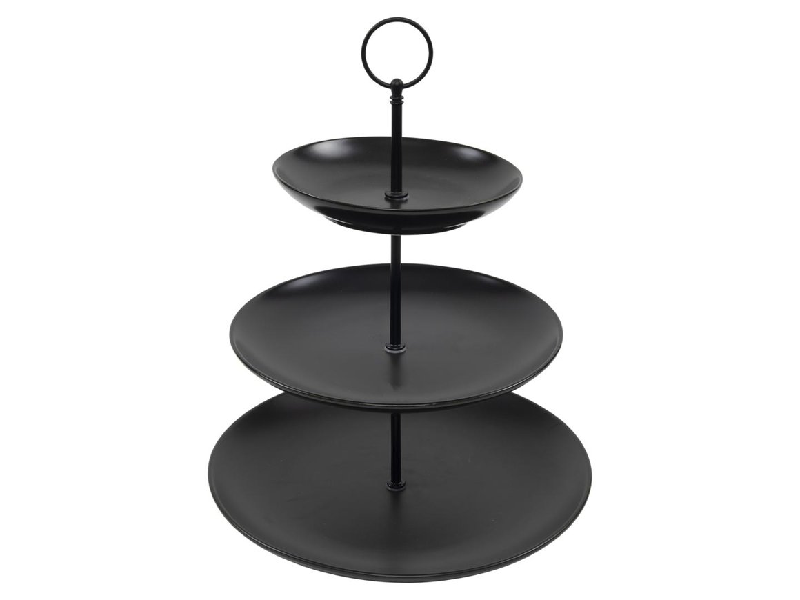 Image of Hit Kökudiskur 3ja hæða16/21/26cm black 