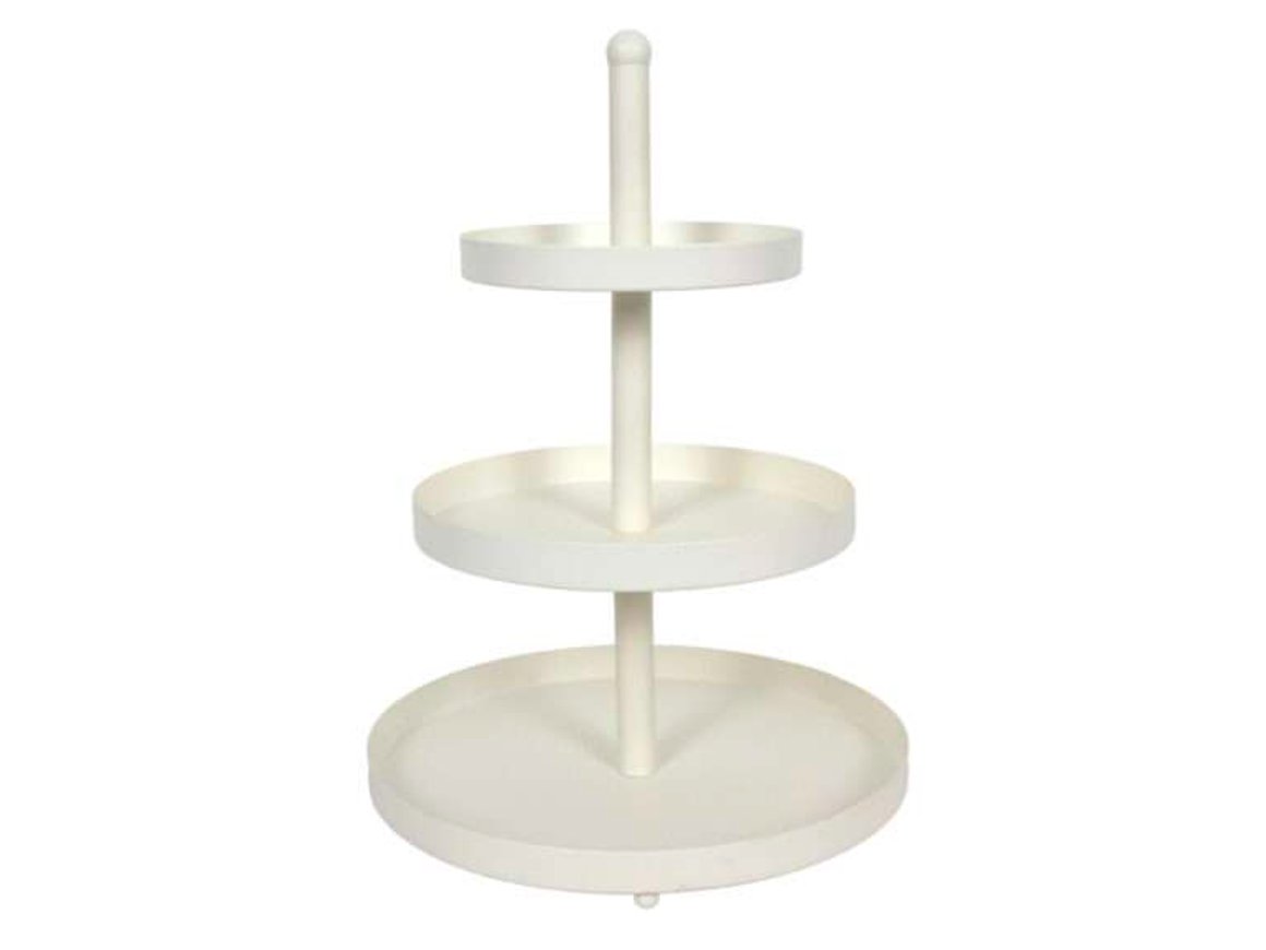 Image of Hit Diskur metal 3ja hæða h:55cm white