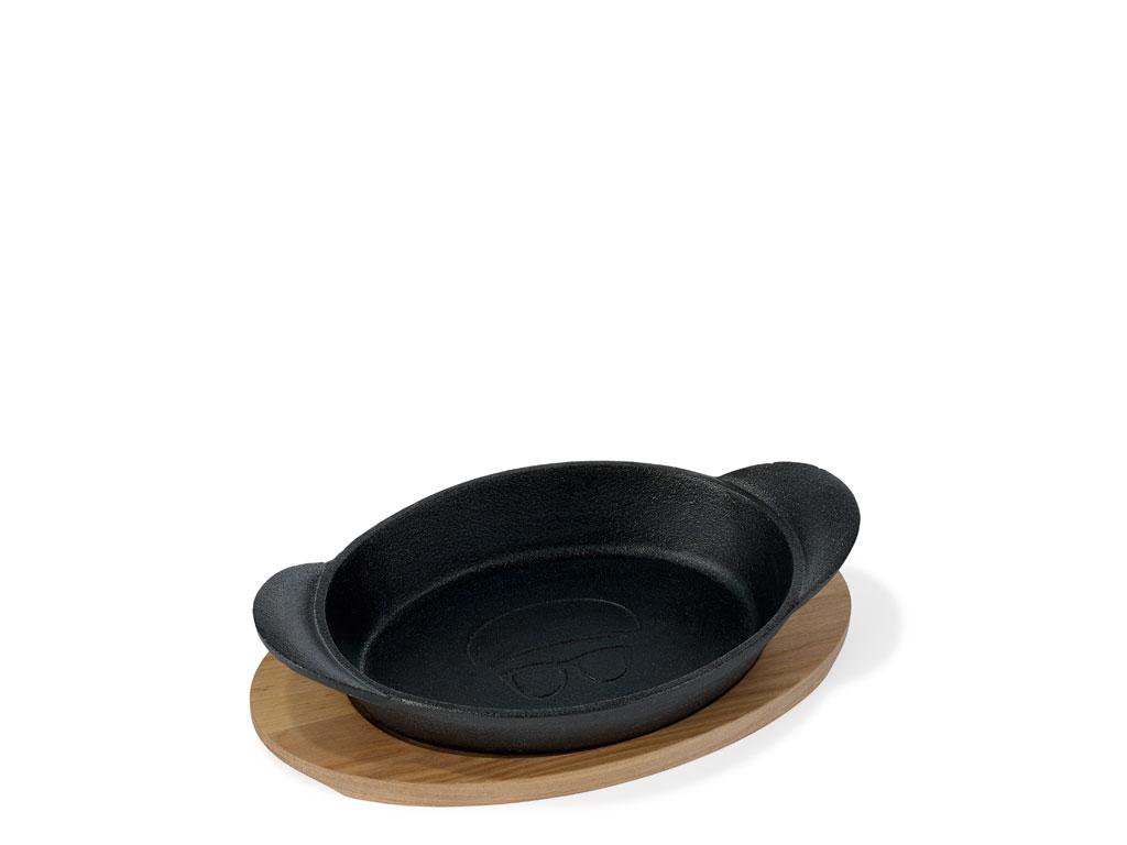 Holm Panna oval 21x15cm pottjárn black