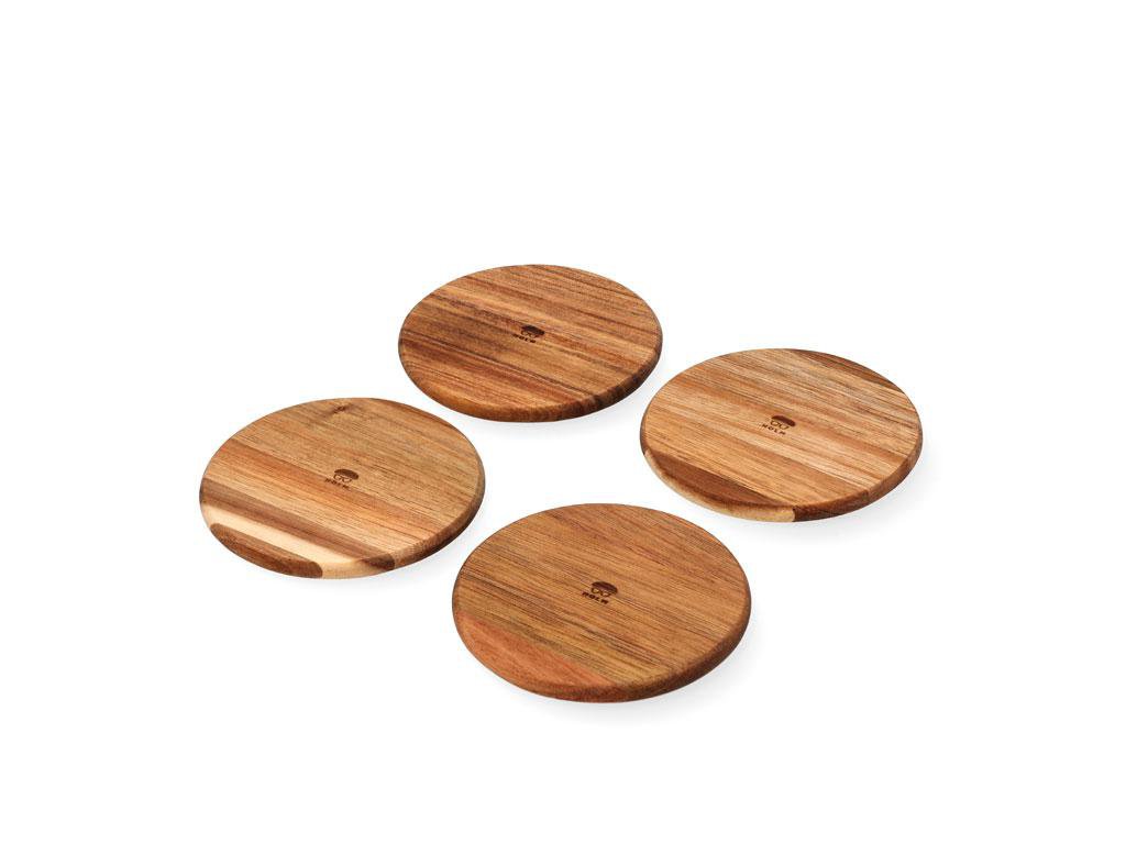 Holm Glasamotta 4stk acacia wood