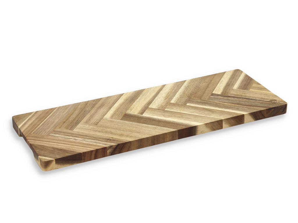 Image of Holm Bretti 45x16,5x1,9cm fiskibeinamynstur Acacia viður