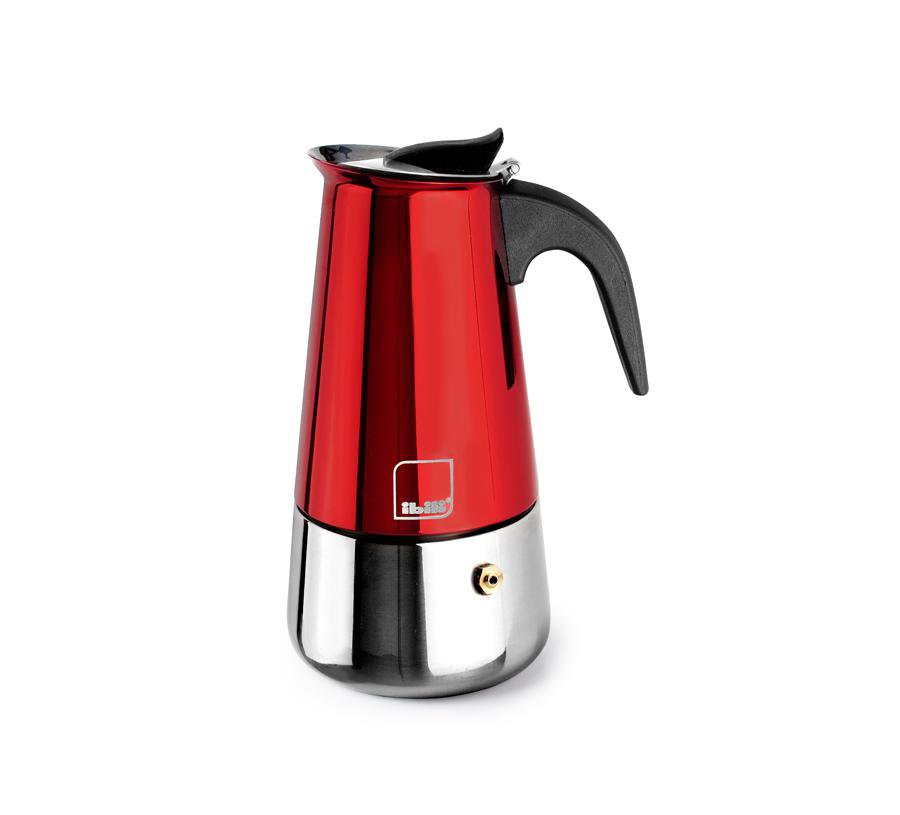 Ibili Espresso kaffikanna 6bolla Rosso