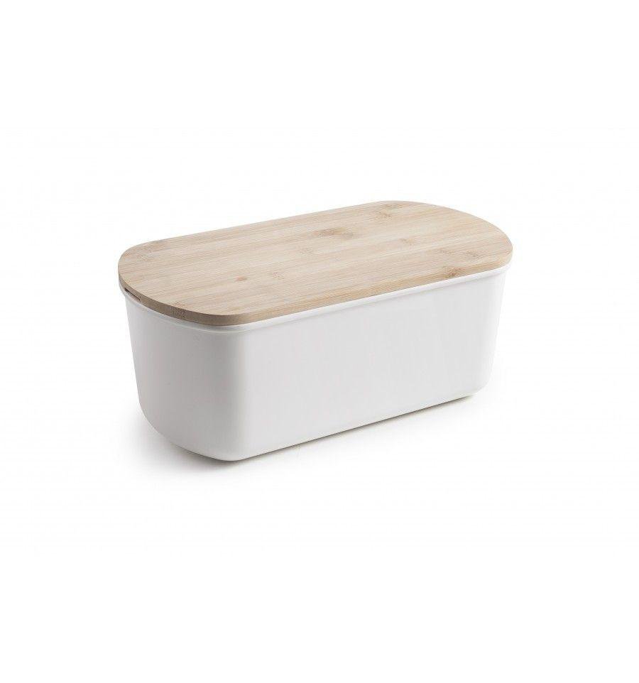 Ibili Brauðbox hvítt m/bambusloki