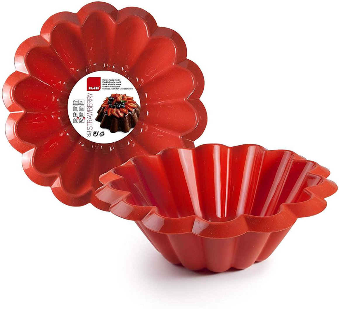Ibili Tertuform 22cm silicon rautt