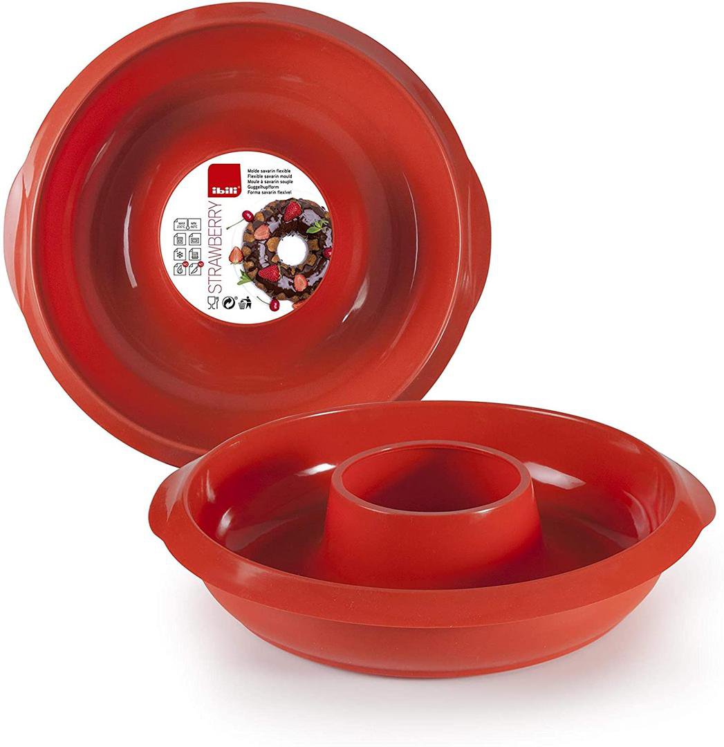 Ibili Tertuform 24cm silicon rautt