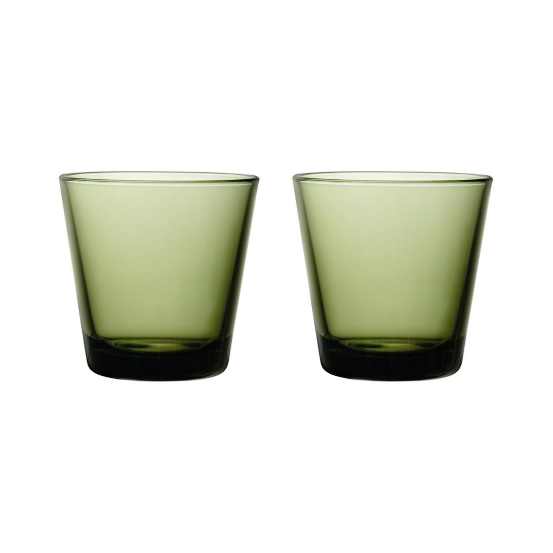 Image of iittala KARTIO glas 21cl 2stk moss green
