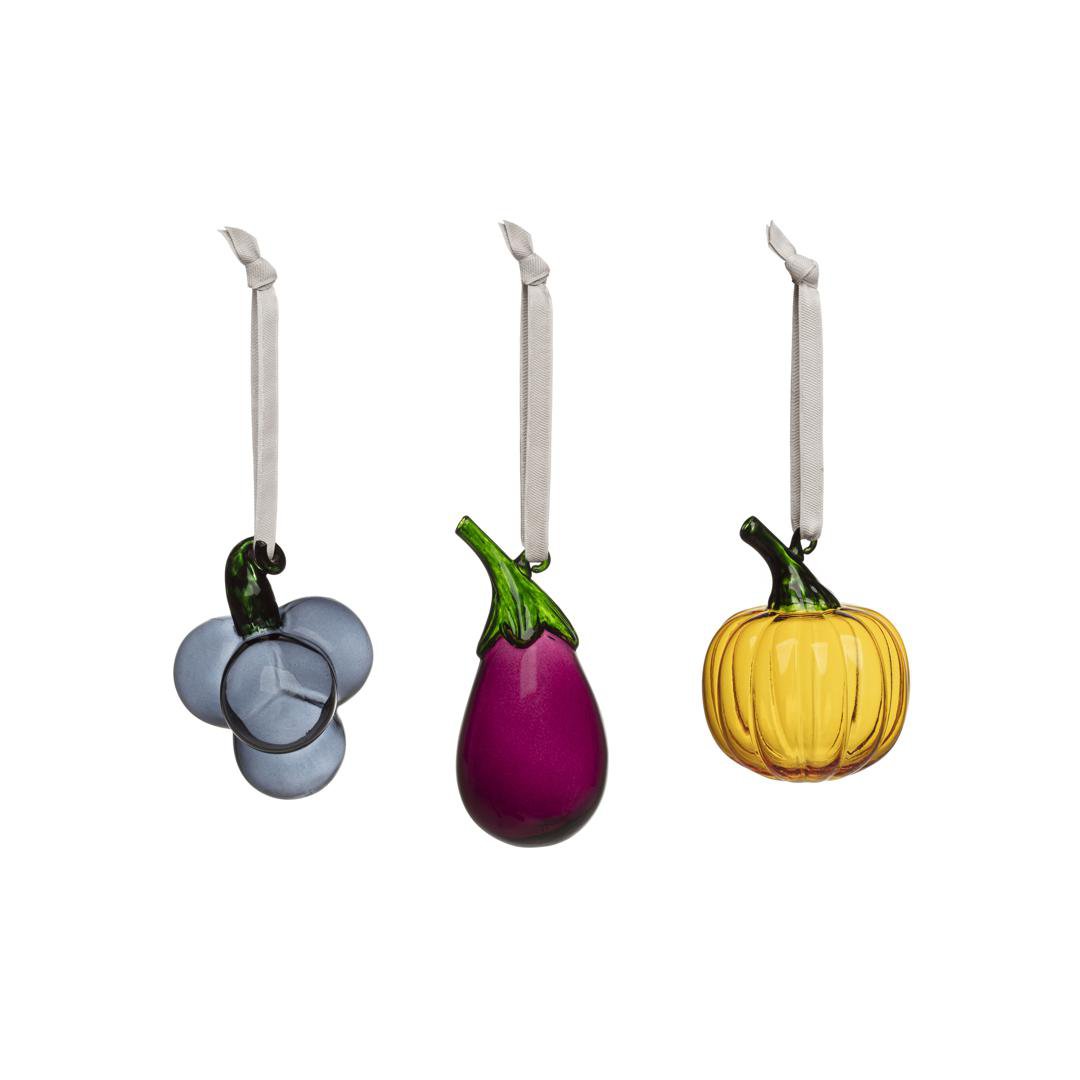 Image of iittala OIVA TOIKKA skraut F&V upphengi gler 3stk IITTALABÚÐIN
