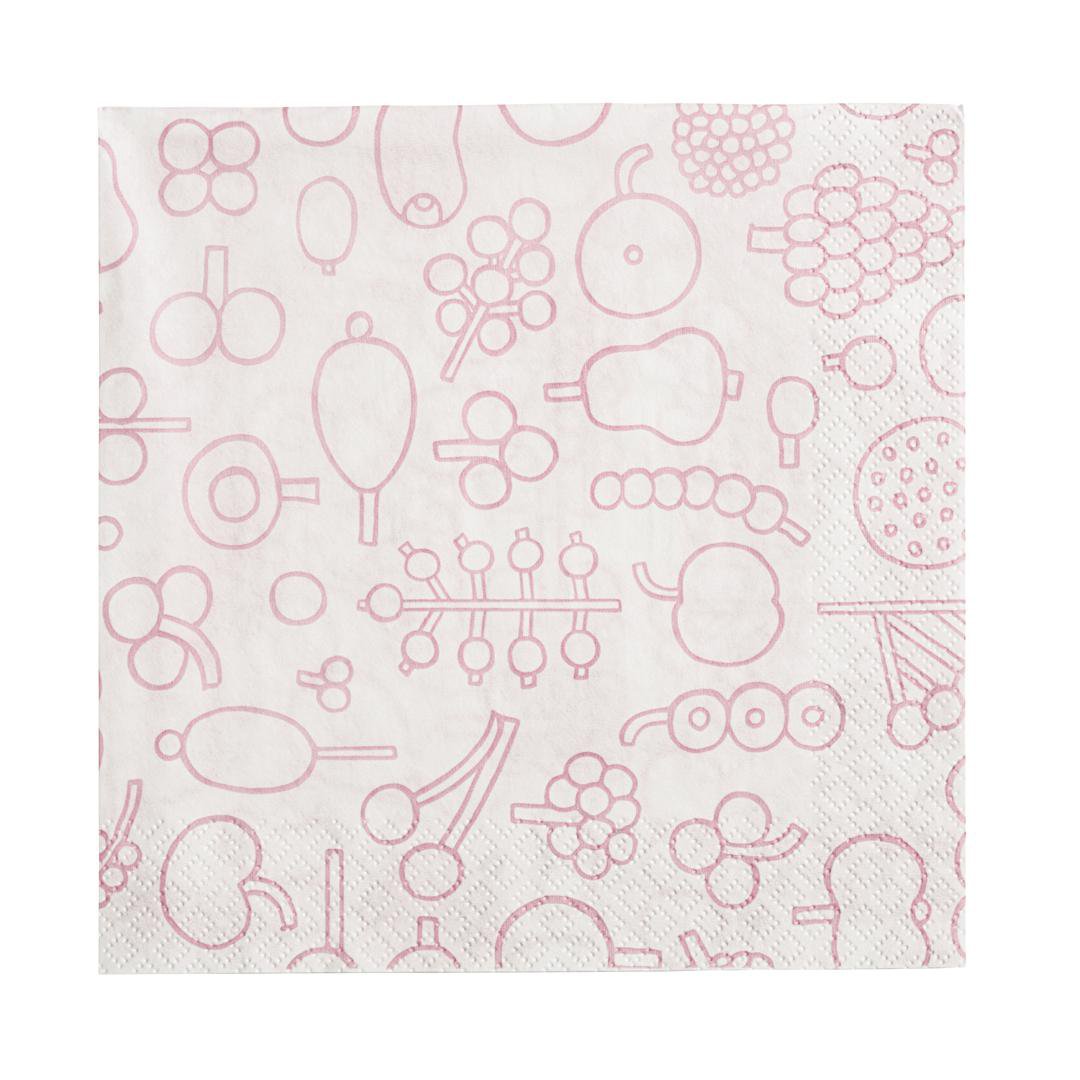 iittala OIVA TOIKKA Frutta servíettur 33x33cm pink