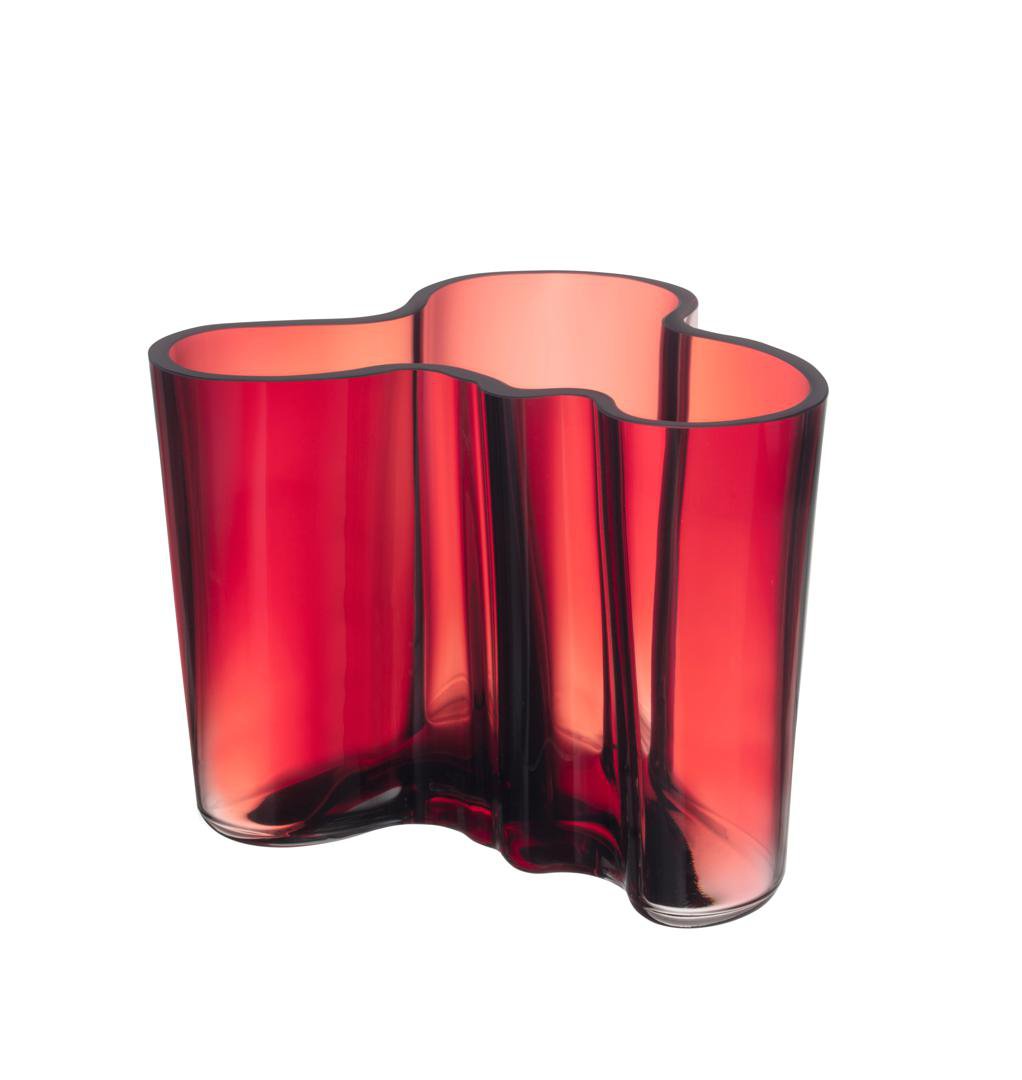 Image of iittala ALVAR AALTO vasi 12cm cranberry IITTALABÚÐIN